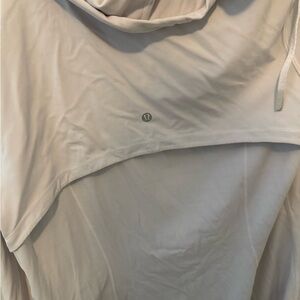 lululemon athletica light beige/cream hooded pullover